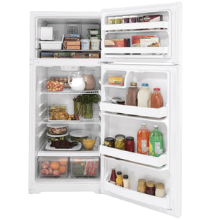 GE 17.5-cu ft Top-Freezer Refrigerator with Ice Maker ( White ) ENERGY STAR Certified