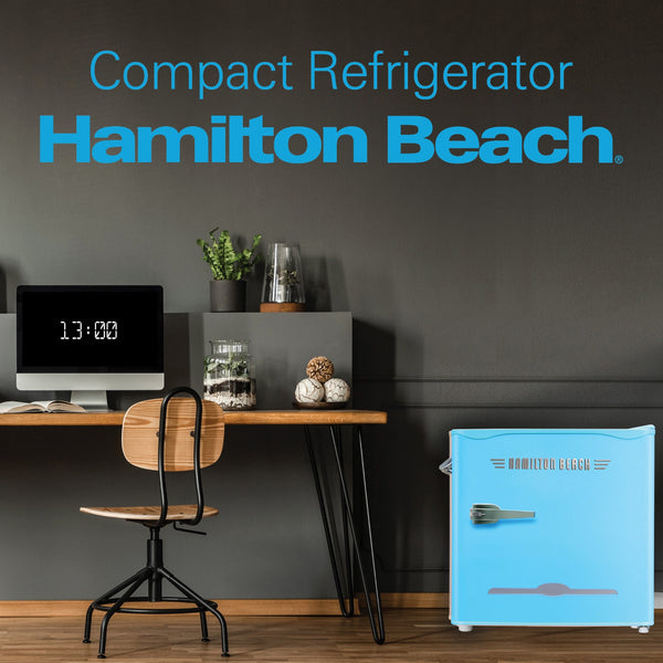 Hamilton Beach 1.6-cu ft Mini Fridge with Freezer ( Blue )