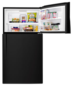 Whirlpool 21.3-cu ft Top-Freezer Refrigerator ( Black )