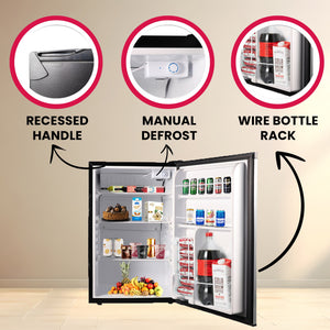 ConServ 4.5-cu ft Mini Fridge ( Stainless Steel )