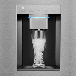 Midea Standard-Depth OneTouch Autofill 28.9-cu ft 3 -Door Smart Compatible French Door Refrigerator with Dual Ice Maker with Water and Ice Dispenser ( Stainless steel ) ENERGY STAR Certified