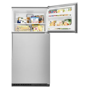 Whirlpool 20.5-cu ft Top-Freezer Refrigerator ( Fingerprint Resistant Stainless Steel )