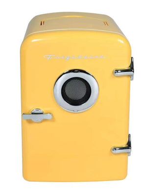 Frigidaire Built-in Bluetooth Speaker 0.3-cu ft Mini Fridge ( Yellow ) Garage Ready
