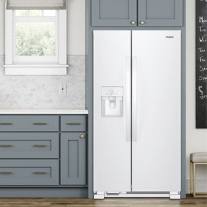 Whirlpool 24.5-cu ft Side-by-Side Refrigerator with Ice Maker ,Water and Ice Dispenser ( White )
