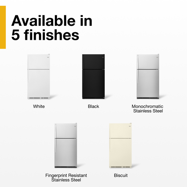 Whirlpool 20.5-cu ft Top-Freezer Refrigerator ( Fingerprint Resistant Stainless Steel )