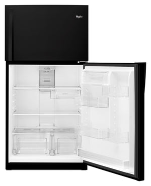 Whirlpool 21.3-cu ft Top-Freezer Refrigerator ( Black )