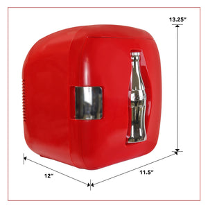 Coca-Cola Heritage 12 Can Portable 7.9L Cooler/Warmer 0.27-cu ft ( Red, Silver )