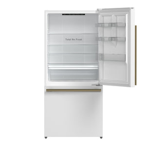 FORNO Espresso 17.2-cu ft Counter-Depth Bottom-Freezer Refrigerator White ) ENERGY STAR Certified