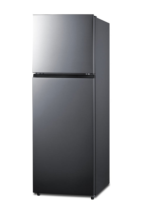 Summit Appliance 11.5-cu ft Counter-Depth Top-Freezer Refrigerator ( Stainless steel look ) ENERGY STAR Certified