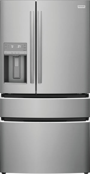 Frigidaire Gallery Standard-Depth 26.3-cu ft 4 -Door French Door Refrigerator with Ice Maker with Water and Ice Dispenser ( Fingerprint Resistant Stainless Steel ) ENERGY STAR Certified