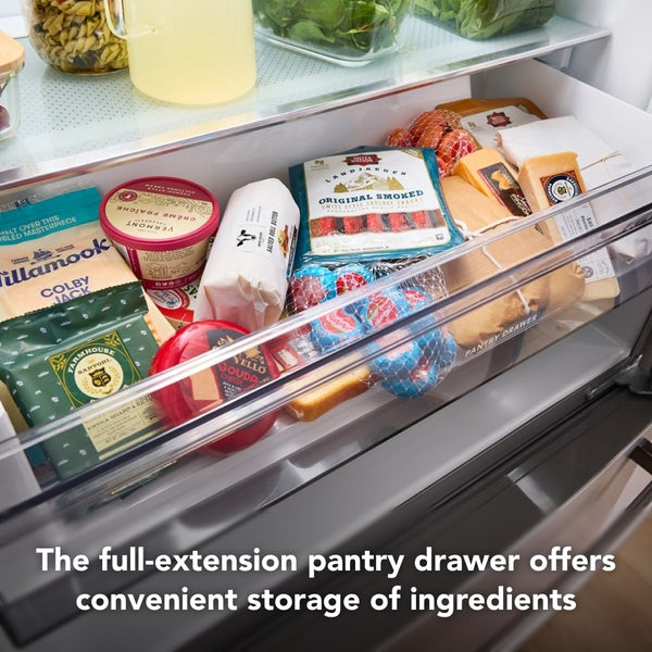 KitchenAid Counter-Depth 20-cu ft 3 -Door French Door Refrigerator with Ice Maker ( Stainless Steel ) ENERGY STAR Certified