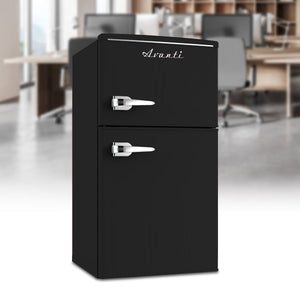 Avanti 3-cu ft Mini Fridge with Freezer ( Black )