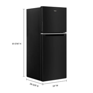 Whirlpool 11.6-cu ft Counter-Depth Top-Freezer Refrigerator ( Black )