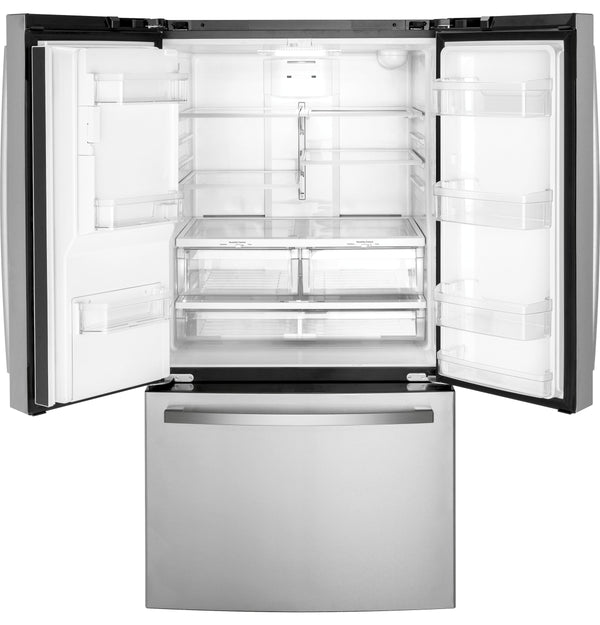 GE 25.6-cu ft French Door Refrigerator with Ice Maker, Water and Ice Dispenser (Fingerprint-resistant Stainless Steel) ENERGY STAR