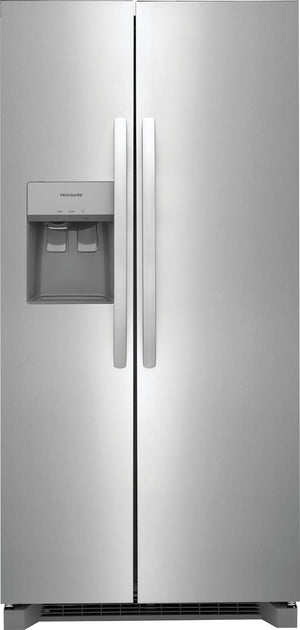 Frigidaire 22.3-cu ft Side-by-Side Refrigerator with Ice Maker ,Water and Ice Dispenser ( Stainless Steel ) ENERGY STAR Certified