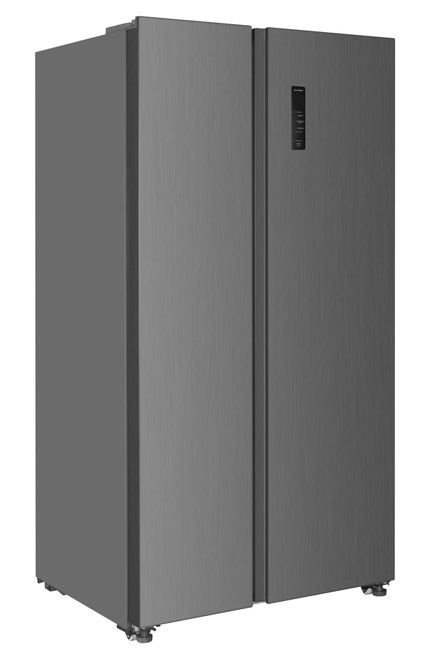 Impecca 18.8-cu ft Counter-Depth Side-by-Side Refrigerator Built-In ( Stainless steel )