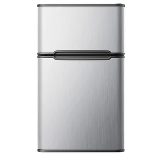 SIMZLIFE 3.2-cu ft Built-In Mini Fridge with Freezer ( Silver )