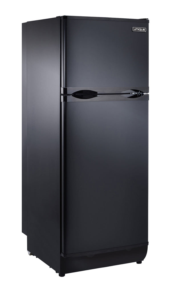 UNIQUE Off-Grid 9.7-cu ft Counter-Depth Top-Freezer Refrigerator ( Black/matte )