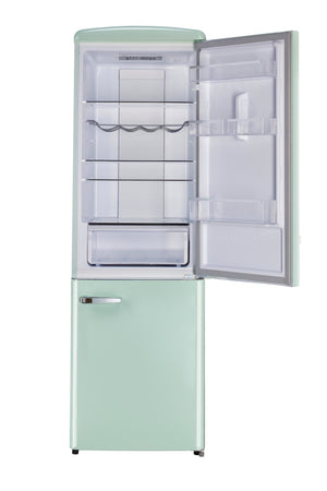 UNIQUE Classic Retro 11.7-cu ft Counter-Depth Bottom-Freezer Refrigerator Summer Mint Green ) ENERGY STAR Certified
