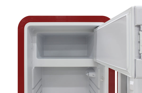 Brama 9.9-cu ft Counter-Depth Top-Freezer Refrigerator ( Red )