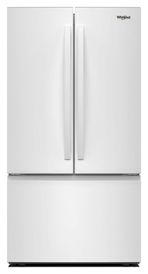 Whirlpool Standard-Depth 31-cu ft 3 -Door French Door Refrigerator with Ice Maker with Water Dispenser ( White ) ENERGY STAR Certified