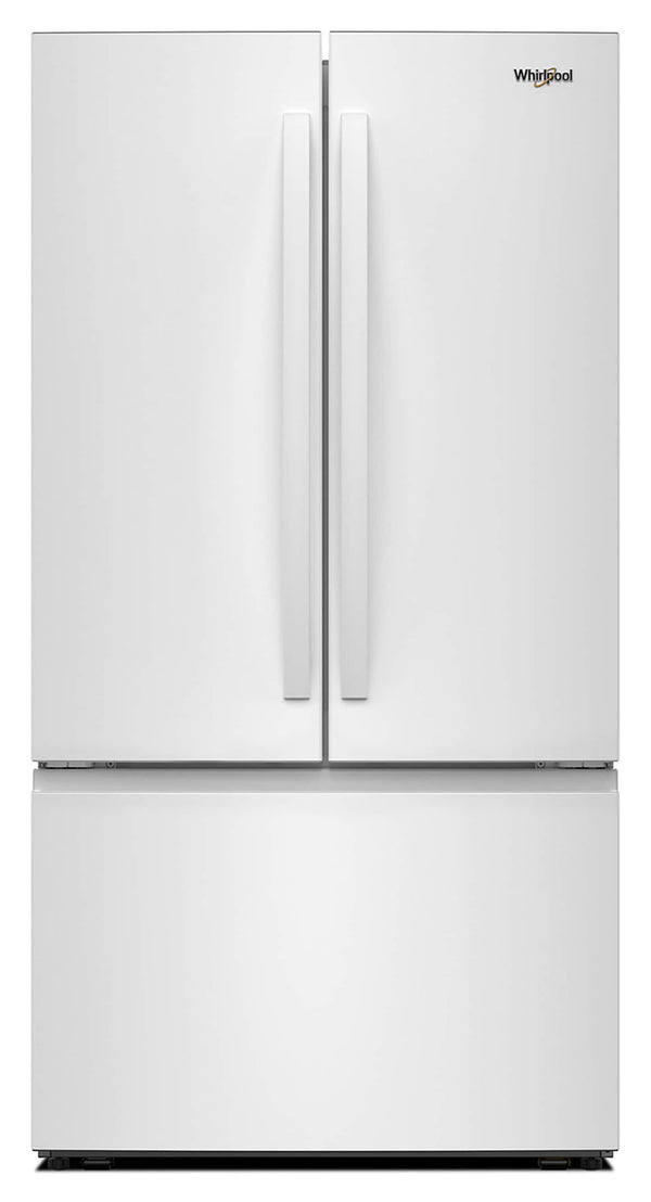 Whirlpool Standard-Depth 31-cu ft 3 -Door French Door Refrigerator with Ice Maker with Water Dispenser ( White ) ENERGY STAR Certified