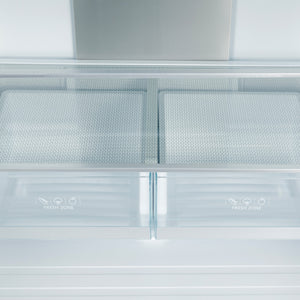 Cosmo Counter-Depth 17.5-cu ft 3 -Door French Door Refrigerator with Ice Maker ( Stainless Steel ) ENERGY STAR Certified