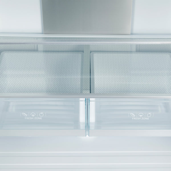 Cosmo Counter-Depth 17.5-cu ft 3 -Door French Door Refrigerator with Ice Maker ( Stainless Steel ) ENERGY STAR Certified