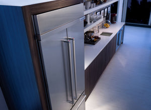 KitchenAid Standard-Depth 20.8-cu ft 3 -Door Built-In French Door Refrigerator with Ice Maker ( Stainless steel )