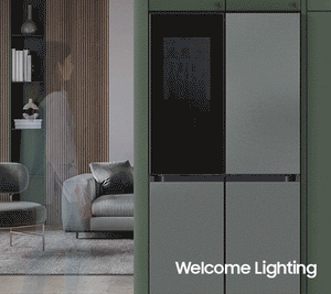 Samsung Bespoke Standard-Depth Beverage Center 28.6-cu ft 4 -Door Smart Compatible French Door Refrigerator with Dual Ice Maker with Water Dispenser and Door within Door ( White Glass ) ENERGY STAR Certified