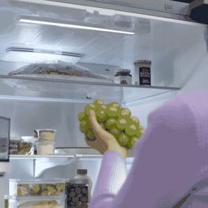 Samsung Bespoke Counter-Depth Family Hub 22.5-cu ft 4 -Door Smart Compatible French Door Refrigerator with Dual Ice Maker with Water Dispenser and Door within Door ( Stainless steel ) ENERGY STAR Certified