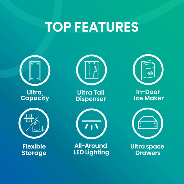 Hisense 29.1-cu ft Side-by-Side Refrigerator with Ice Maker ,Water and Ice Dispenser ( Stainless steel )