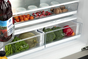 Hamilton Beach Counter-Depth 20.3-cu ft 3 -Door French Door Refrigerator ( Stainless ) ENERGY STAR Certified