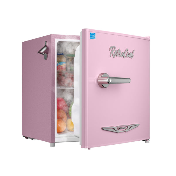 Upstreman 1.7-cu ft Retro Mini Fridge(Pink)ENERGY STAR