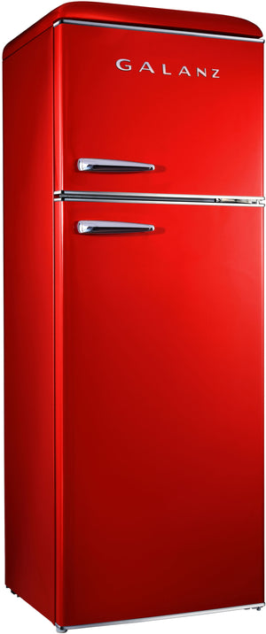 Galanz 12.0-cu ft Counter-Depth Top-Freezer Refrigerator ( Hot Rod Red ) ENERGY STAR Certified