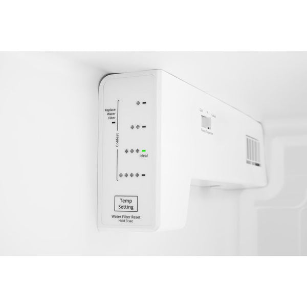 Amana 21.4-cu ft Side-by-Side Refrigerator with Ice Maker ,Water and Ice Dispenser ( White )