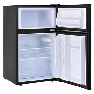 GZMR 3.2 cu ft Compact Stainless Steel Refrigerator 3.2-cu ft with Freezer ( Black )