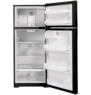 GE 16.6-cu ft Top-Freezer Refrigerator ( Black ) ENERGY STAR Certified