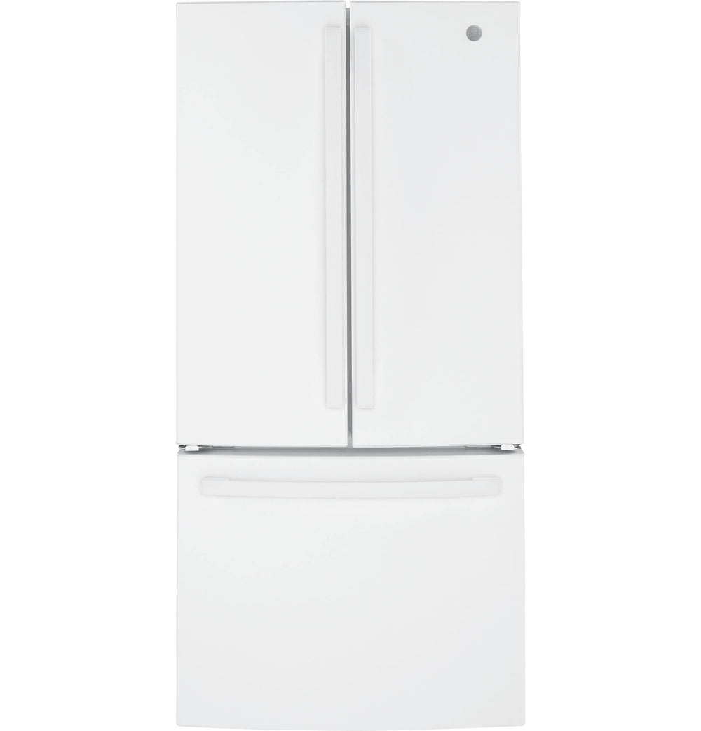 GE Counter-Depth 18.6-cu ft 3 -Door French Door Refrigerator with Ice Maker with Water Dispenser ( White ) ENERGY STAR Certified