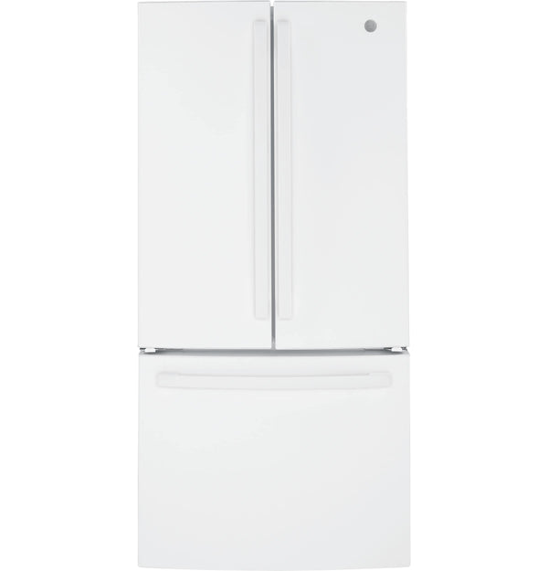GE Counter-Depth 18.6-cu ft 3 -Door French Door Refrigerator with Ice Maker with Water Dispenser ( White ) ENERGY STAR Certified