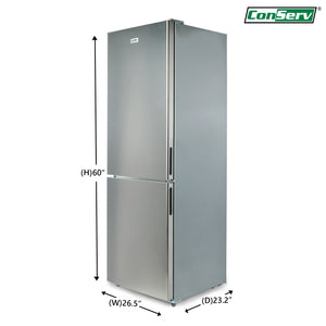 Equator Advanced Appliances 10.8-cu ft Standard-Depth Bottom-Freezer Refrigerator Stainless Steel ) Garage Ready ENERGY STAR Certified