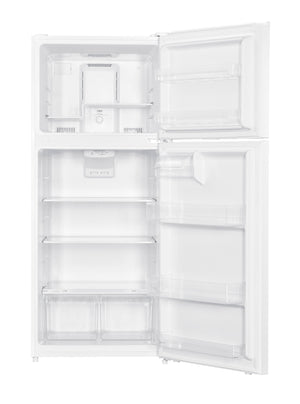 Impecca 17-cu ft Counter-Depth Top-Freezer Refrigerator Built-In ( White )