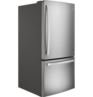 GE 24.9-Cu. Feet Standard-Depth Bottom-Freezer Refrigerator with Ice Maker ( Stainless steel ) ENERGY STAR Certified