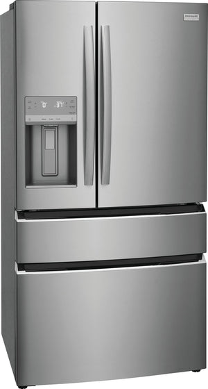 Frigidaire Gallery Standard-Depth 26.3-cu ft 4 -Door French Door Refrigerator with Ice Maker with Water and Ice Dispenser ( Fingerprint Resistant Stainless Steel ) ENERGY STAR Certified