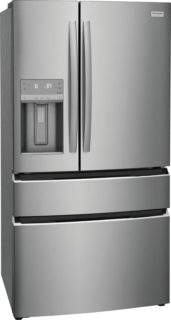 Frigidaire Gallery Standard-Depth 26.3-cu ft 4 -Door French Door Refrigerator with Ice Maker with Water and Ice Dispenser ( Fingerprint Resistant Stainless Steel ) ENERGY STAR Certified