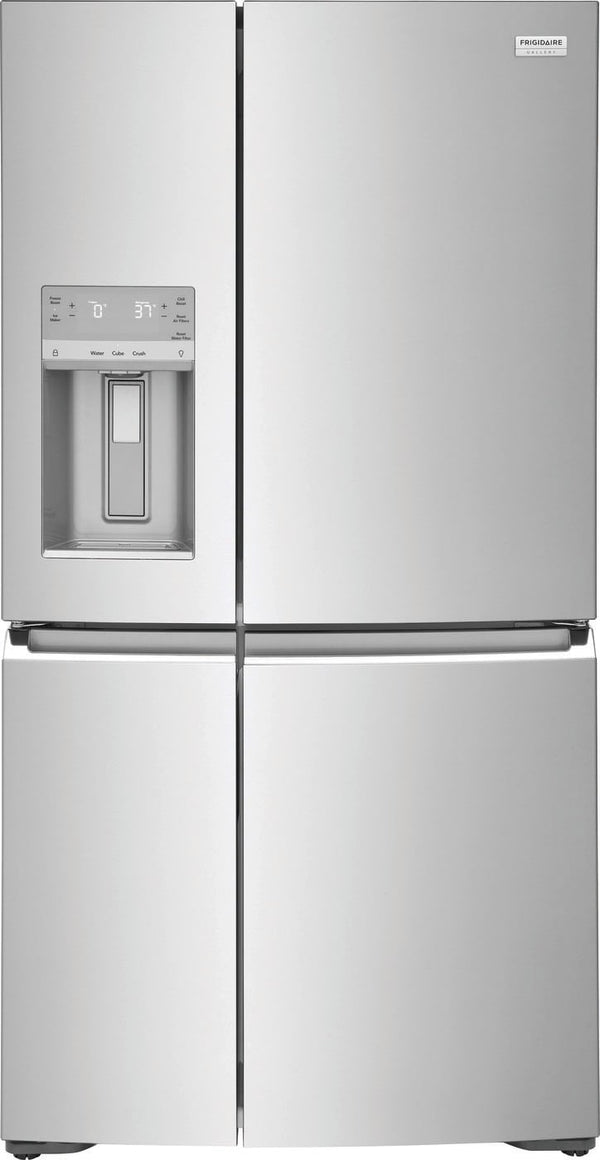 Frigidaire Gallery Counter-Depth 21.5-cu ft 4 -Door French Door Refrigerator with Ice Maker with Water and Ice Dispenser ( Fingerprint Resistant Stainless Steel ) ENERGY STAR Certified