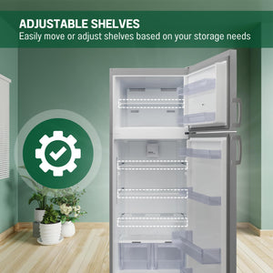 Equator Advanced Appliances 14.3-cu ft Counter-Depth Top-Freezer Refrigerator ( Stainless Steel ) ENERGY STAR Certified