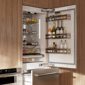 ZLINE KITCHEN & BATH Built-In 16.1-cu ft Counter-Depth Built-In Bottom-Freezer Refrigerator with Ice Maker ( Stainless Steel ) ENERGY STAR Certified