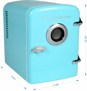 Frigidaire Built-in Bluetooth Speaker 0.3-cu ft Mini Fridge ( Blue ) Garage Ready