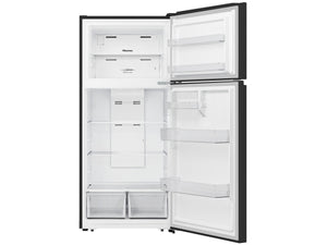 Hisense 18-cu ft Top-Freezer Refrigerator ( Black ) Garage Ready ENERGY STAR Certified